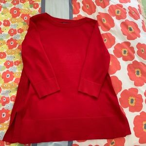 Gorgeous red sweater - tunic style